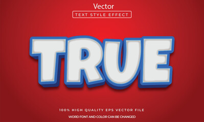 True text effect