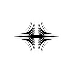 Abstract Geometric Ornament, Minimalist Design, Grayscale