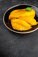 Pepper baked vegetable tasty fresh gourmet food background table rustic food top view copy space