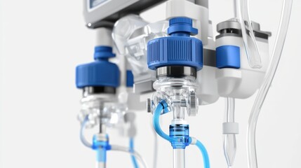 Sophisticated close-up medical device showcasing high-tech functionality and precision design