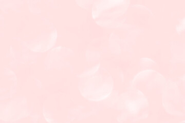 Pink Bokeh Glitter Soft Light Sparkling Love Valentine Pastel Background. Celebration New Year Wedding Anniversary Happy Joyful Romantic Backdrop.