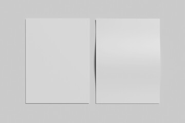 Blank Poster Template Mockup