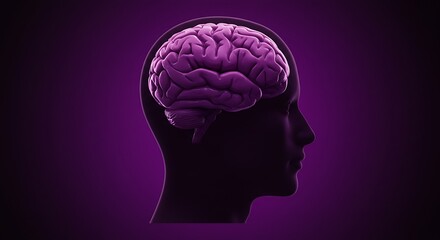 Obraz premium Purple Mind's Eye AI Generated