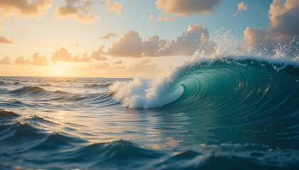 Fototapeta premium sunrise over the sea