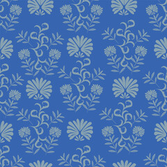 Obraz premium textile design with flower abstract pattern image background 