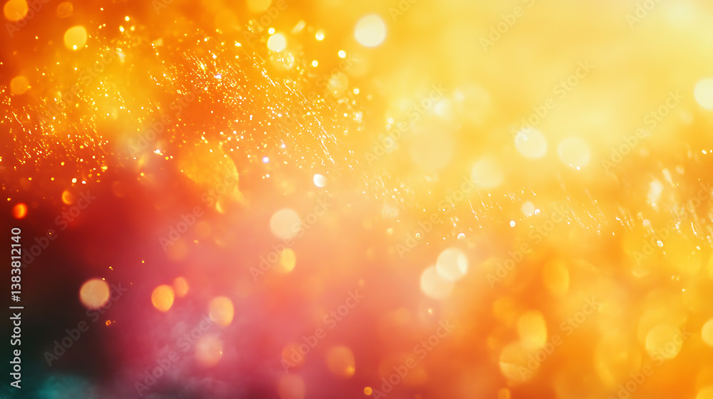 Aufkleber creamy abstract background with soft blurry bokeh lights, perfect for capturing the essence of outdo