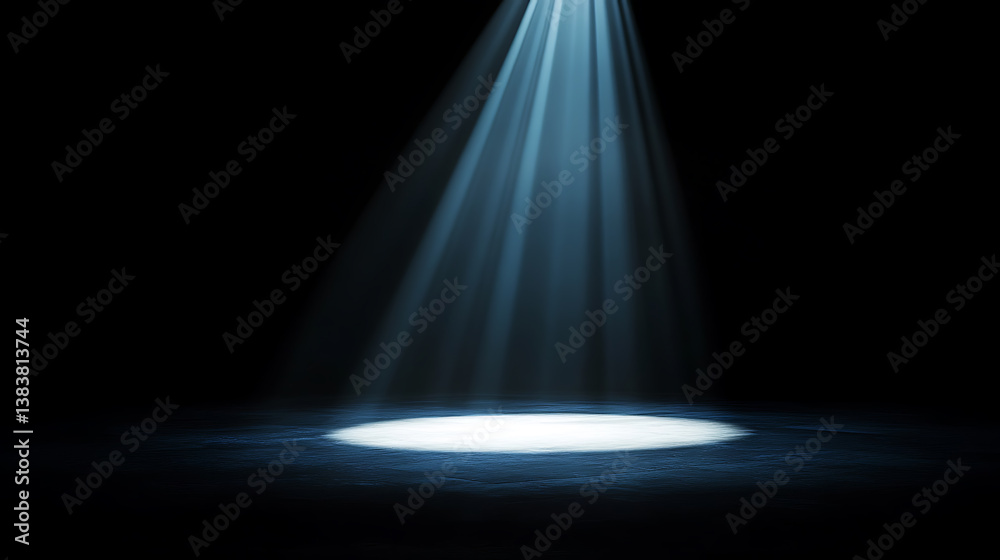 Aufkleber dark background with a light beam in the middle