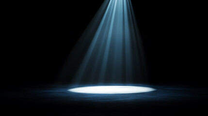Dark background with a light beam in the middle