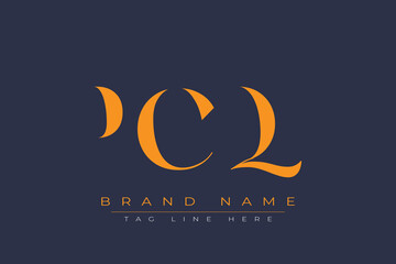 PCQ abstract letter logo design. This logo is designed by three abstract letters.