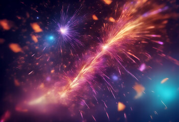 3d ultraviolet background neon glow light vibrant infrared beauty colorful celestial universe space cosmic render stars fireworks cosmos speed abstract big galaxy bang outer star starburst photon ray