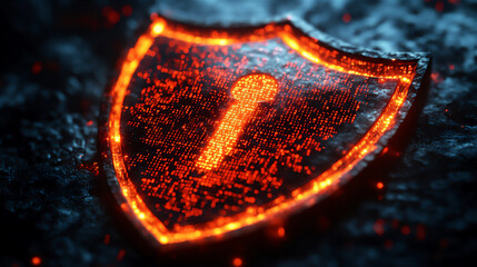 Futuristic Cyber Security Shield Protection Digital Technology 55