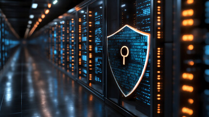 Futuristic Cyber Security Shield Protection Digital Technology 68