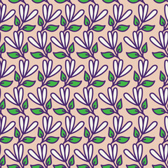 Vintage seamless floral pattern. Ditsy style background of small flowers. Ditsy floral over light yellow background. Small flower pattern for fashion, wrapping, printing on fabrics and surface