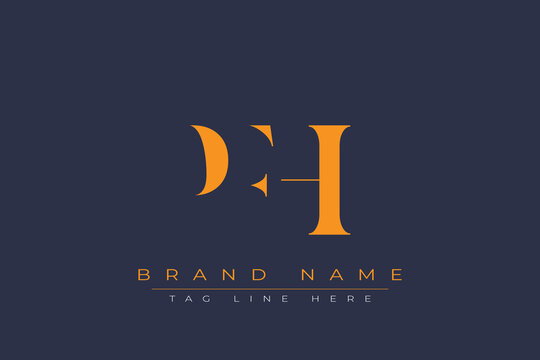 PFH abstract letter logo design. This logo is designed by three abstract letters.