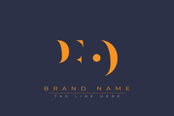 PFO abstract letter logo design. This logo is designed by three abstract letters.