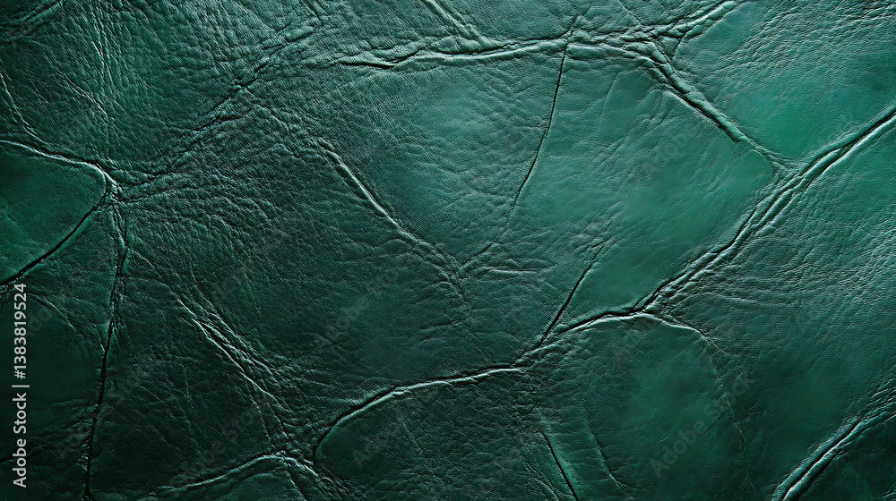 Poster emerald green leather texture pattern for royal party invitation card background