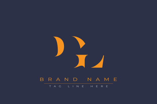 PGL abstract letter logo design. This logo is designed by three abstract letters.