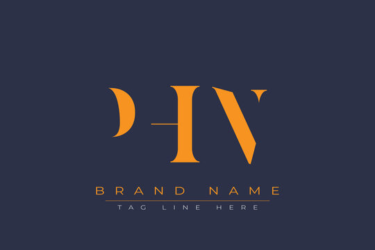 PHN abstract letter logo design. This logo is designed by three abstract letters.
