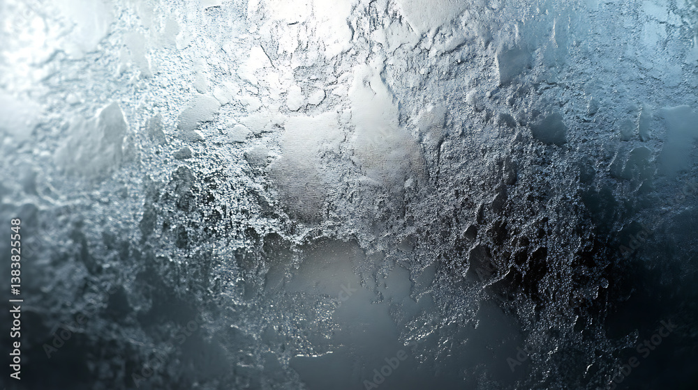 Poster abstract blank frosted glass background, glass morphism effect, 3d rendering