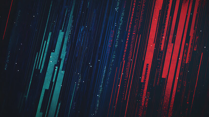 Abstract background with digital data and target