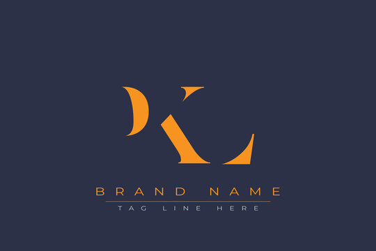 PKL abstract letter logo design. This logo is designed by three abstract letters.