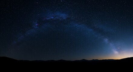 Fototapeta premium Celestial Embrace at Dusk AI Generated