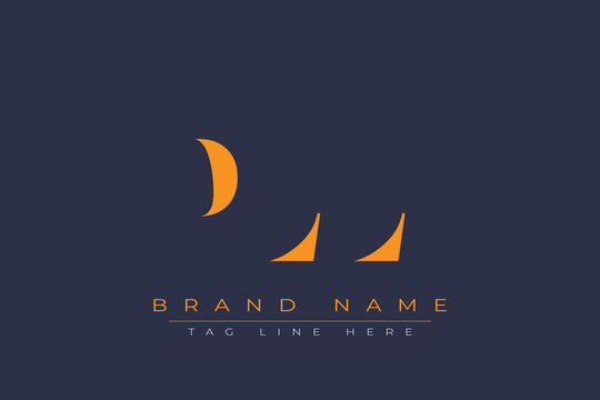 PLL abstract letter logo design. This logo is designed by three abstract letters.
