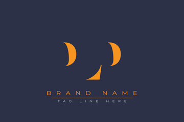 PLP abstract letter logo design. This logo is designed by three abstract letters.