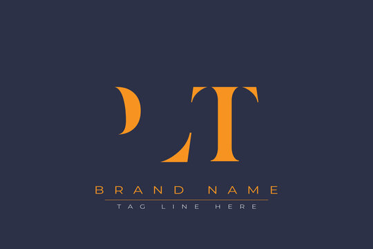 PLT abstract letter logo design. This logo is designed by three abstract letters.