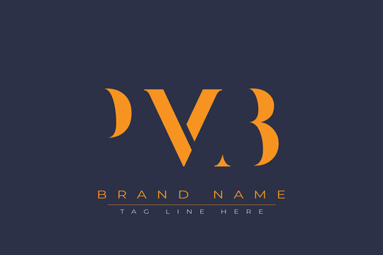 PMB abstract letter logo design. This logo is designed by three abstract letters.