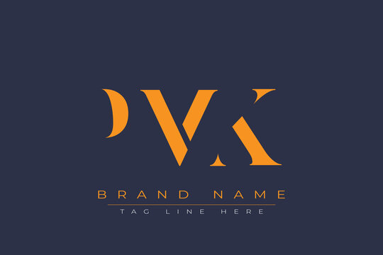 PMK abstract letter logo design. This logo is designed by three abstract letters.