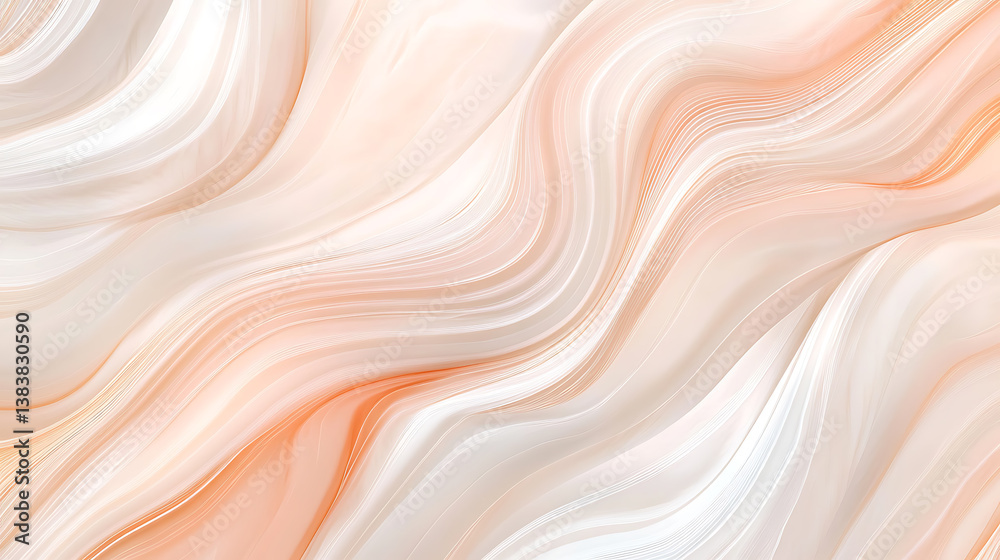 Poster an aesthetically pleasing vertical background featuring soft, elegant waves and flowing lines in a h