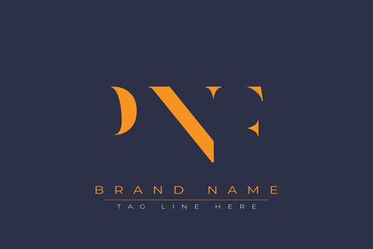 PNF abstract letter logo design. This logo is designed by three abstract letters.