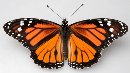 Obraz premium Admiral Butterfly on studio background 