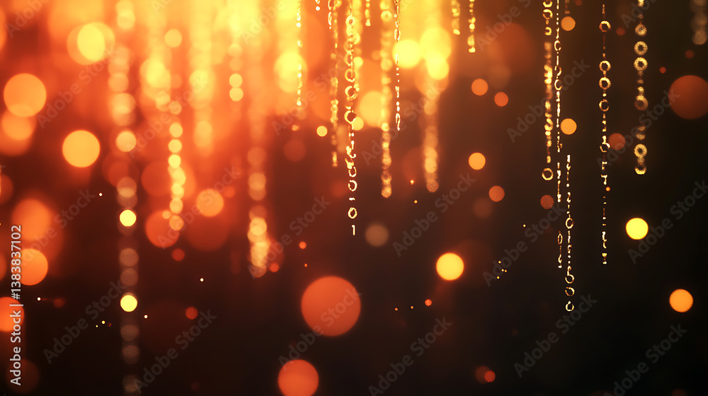 Aufkleber Binary numbers against a dark blurred background