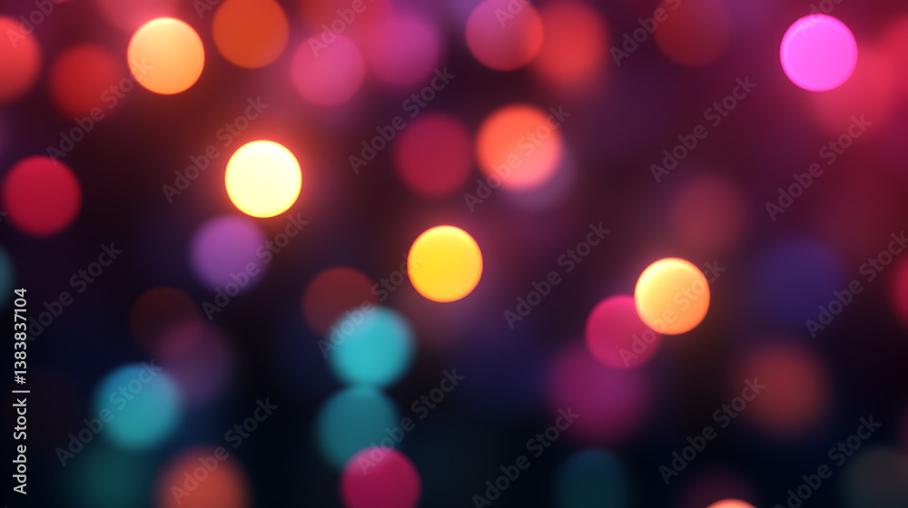 Aufkleber Binary numbers against a dark blurred background