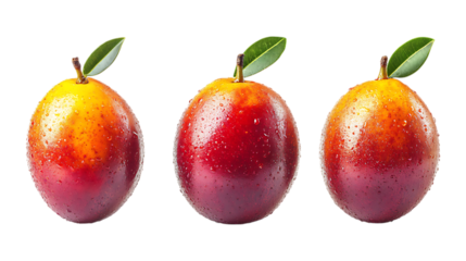 Pack of Miracle Fruit set Against Transparent Background for Exotic Fruit Branding, Superfood Promotion, or Unique Flavor Design Projects