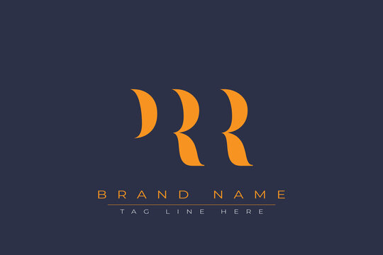 PRR abstract letter logo design. This logo is designed by three abstract letters.