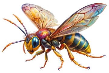 Obraz premium a detailed was pin mid flight frozen in motion