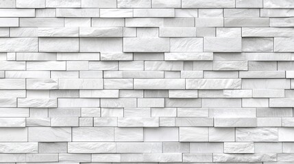 Obraz premium White stone wall pattern (3)