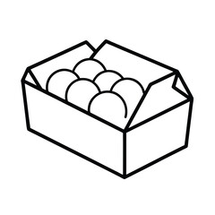 white box with chocolate