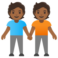 Naklejka premium Men Holding Hands 