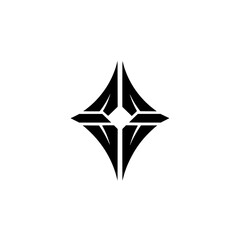 Obraz premium Geometric Star Icon: Modern Minimalist Design for Branding & Logo