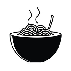 vector illustration of a bowl with food