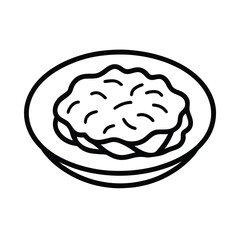 hand drawn vector illustration of a sandwich