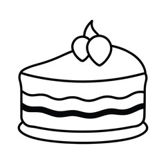 chocolate cake with cherry