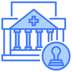 Institutional Blue Icon