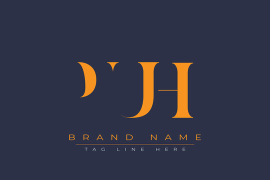PUH abstract letter logo design. This logo is designed by three abstract letters.