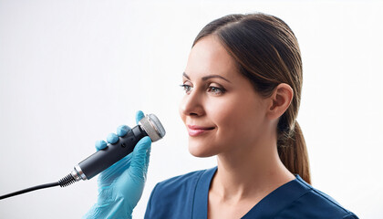 003-029-379-Voice recognition diagnosing neurological conditions isolate with white background 49837