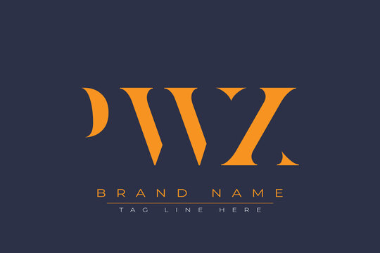 PWX abstract letter logo design. This logo is designed by three abstract letters.